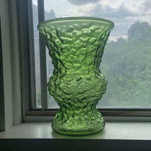 Olive green vase